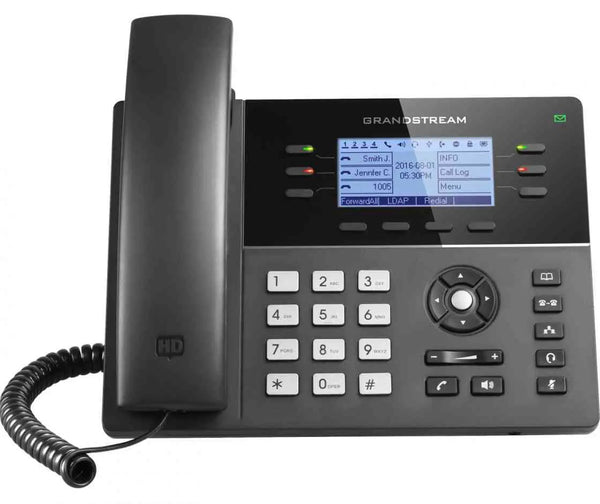 GRANDSTREAM GXP1760W 6 Line IP Phone, 3 SIP Accounts, 200x80 Pixel Backlit Display, HD Audio, Integrated Dual Band WiFi, Powerable Via POE GRANDSTREAM