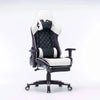 Gaming Chair Ergonomic Racing chair 165° Reclining Gaming Seat 3D Armrest Footrest White Black Deals499