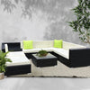 Gardeon 9PC Outdoor Furniture Sofa Set Wicker Garden Patio Pool Lounge Deals499
