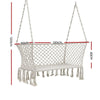 Gardeon Camping Hammock Chair Patio 2 Person Swing Hammocks Double Portable Cream Deals499