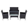 Gardeon Garden Furniture Outdoor Lounge Setting Wicker Sofa Patio Storage Cover Black Deals499