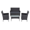 Gardeon Garden Furniture Outdoor Lounge Setting Wicker Sofa Patio Storage cover Grey Deals499