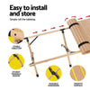 Gardeon Outdoor Furniture Picnic Table and Chairs Camping Wooden Egg Roll Portable Desk Deals499