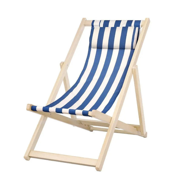 Gardeon Outdoor Furniture Sun Lounge Beach Chairs Deck Chair Folding Wooden Patio Deals499