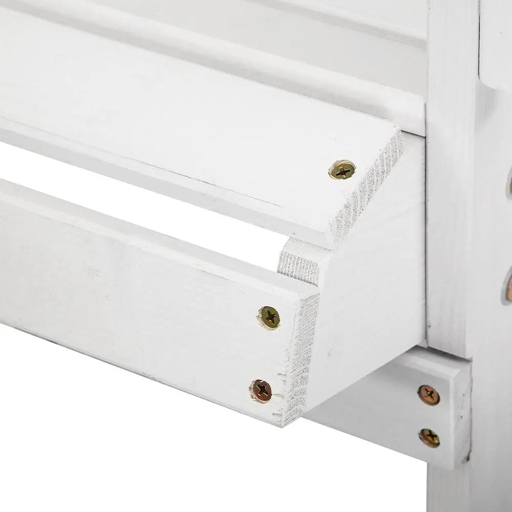 Gardeon Outdoor Sun Lounge Beach Chairs Table Setting Wooden Adirondack Patio Chair White Deals499