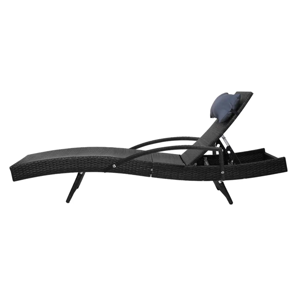 Gardeon Outdoor Sun Lounge Furniture Day Bed Wicker Pillow Sofa Set Deals499