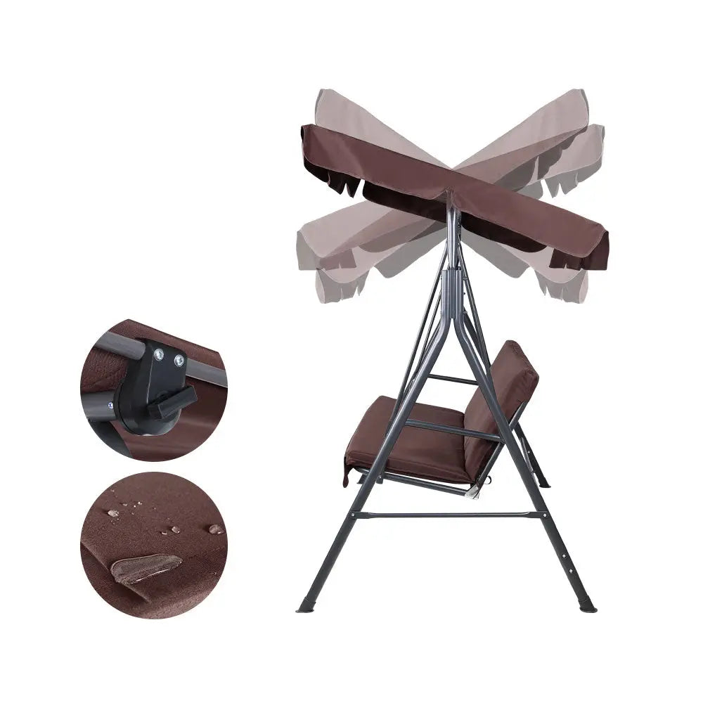 Gardeon Outdoor Swing Chair Hammock 3 Seater Garden Canopy Bench Seat Backyard Deals499