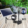 Gardeon Solar Pond Pump Battery Powered Outdoor LED Light Submersible Filter Deals499