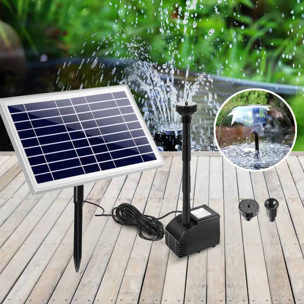 Gardeon Solar Pond Pump Powered Water Fountain Outdoor Submersible Filter 6.6FT Deals499