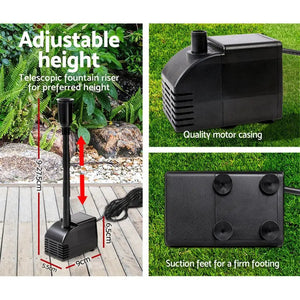 Gardeon Solar Pond Pump Water Fountain Filter Kit Outdoor Submersible Panel Deals499