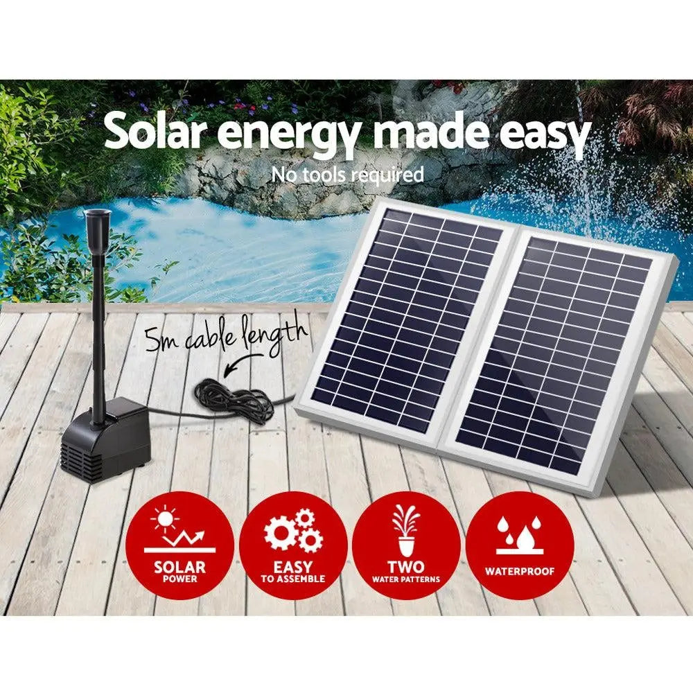 Gardeon Solar Pond Pump Water Fountain Filter Kit Outdoor Submersible Panel Deals499