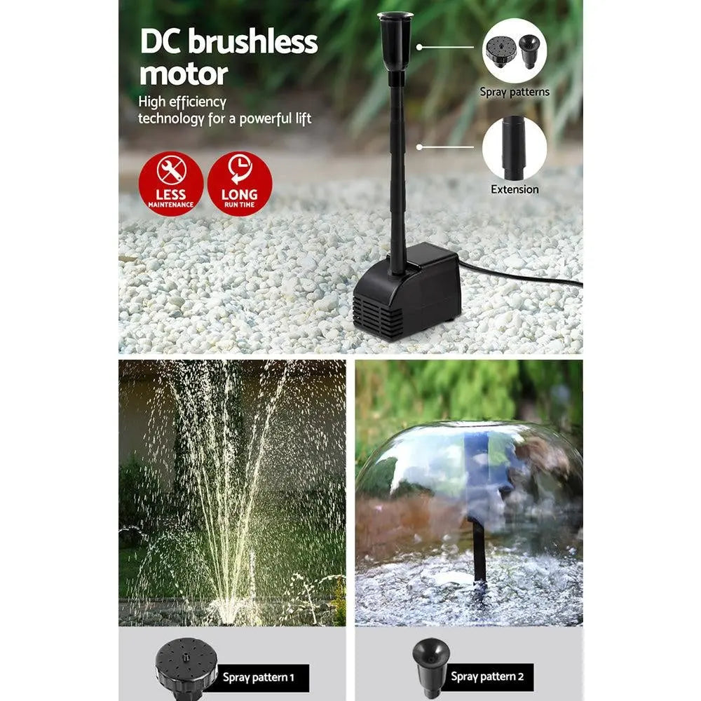 Gardeon Solar Pond Pump Water Fountain Filter Kit Outdoor Submersible Panel Deals499