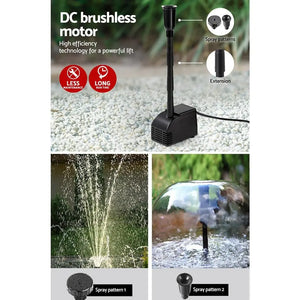 Gardeon Solar Pond Pump Water Fountain Filter Kit Outdoor Submersible Panel Deals499