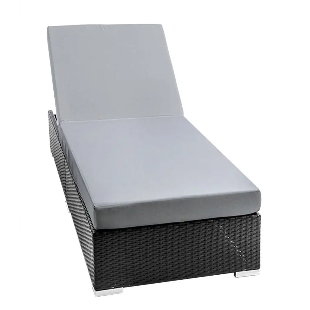 Gardeon Sun Lounge Outdoor Furniture Day Bed Wicker Rattan Garden Sofa Deals499