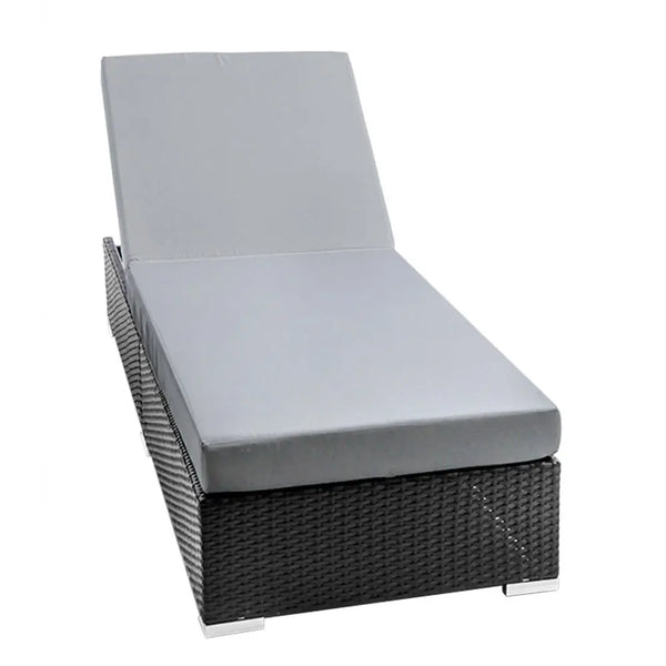 Gardeon Sun Lounge Outdoor Furniture Day Bed Wicker Rattan Garden Sofa Deals499