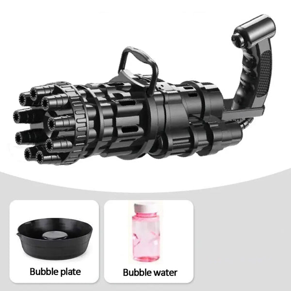 Gatling Bubble Gun Summer Soap Water Bubble Machine Kids Toys With Light Music Black Deals499