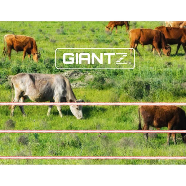 Giantz 1200M Electric Fence Wire Tape Poly Stainless Steel Temporary Fencing Kit Deals499