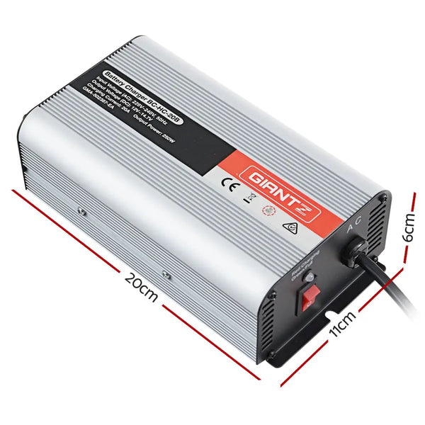 Giantz 12V Car Battery Charger Inverter 20 Amp ATV 4WD Boat Caravan Motorcycle Deals499