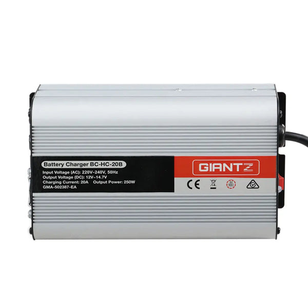 Giantz 12V Car Battery Charger Inverter 20 Amp ATV 4WD Boat Caravan Motorcycle Deals499