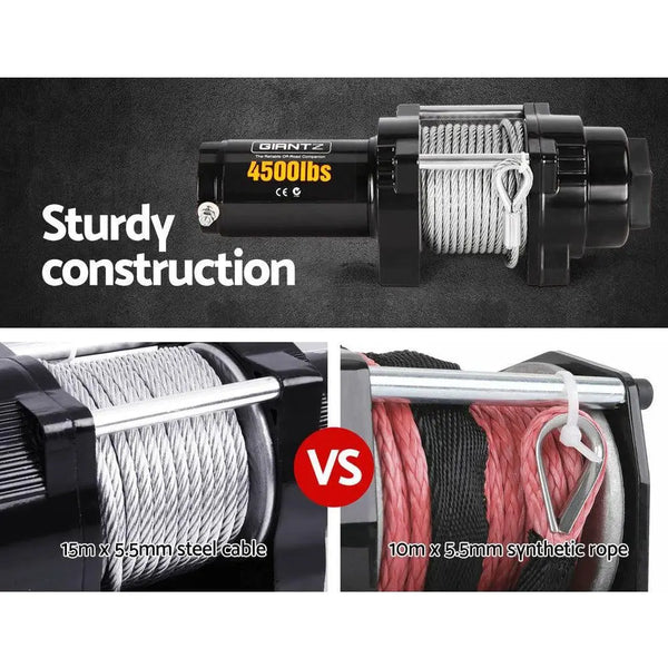 Giantz 12V Wireless Electric Winch Remote with Steel Cable Deals499