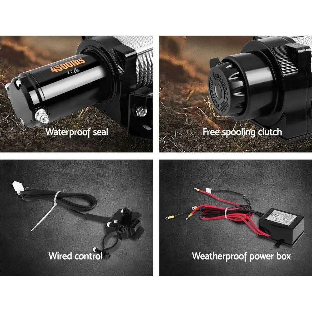 Giantz 12V Wireless Electric Winch Remote with Steel Cable Deals499