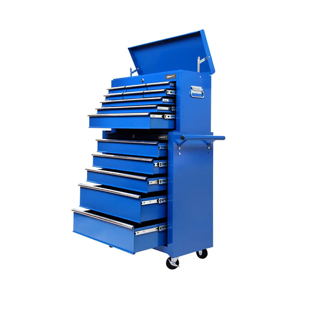 Giantz 14 Drawers Toolbox Chest Cabinet Mechanic Trolley Garage Tool Storage Box Deals499