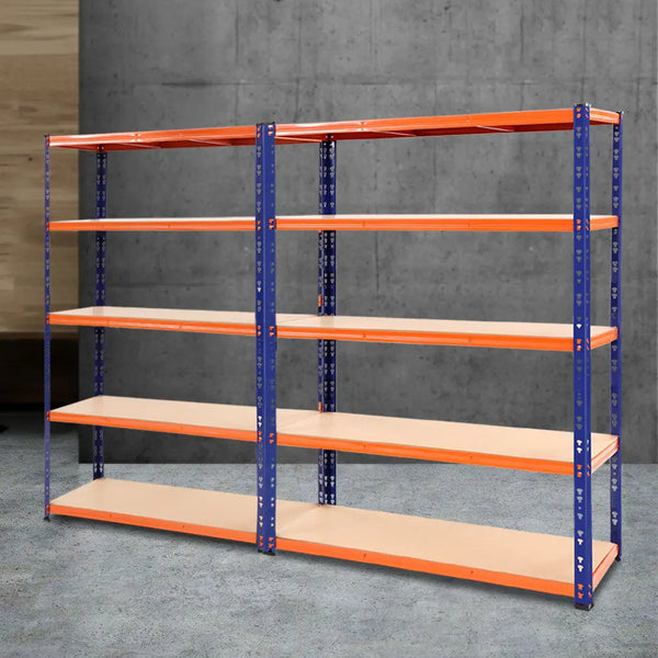 Giantz 2.4MX1.8M Garage Shelving Warehouse Rack Pallet Racking Storage Steel Orange&Blue Deals499