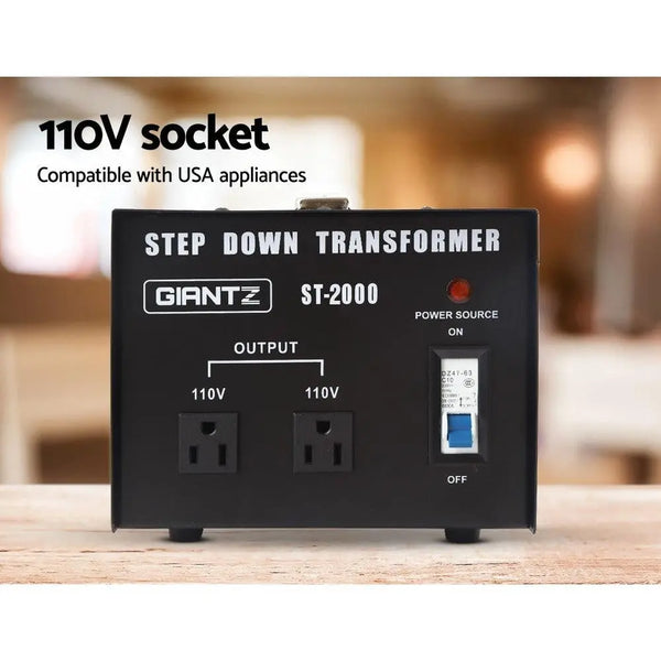 Giantz 2000 Watt Step Down Transformer Deals499
