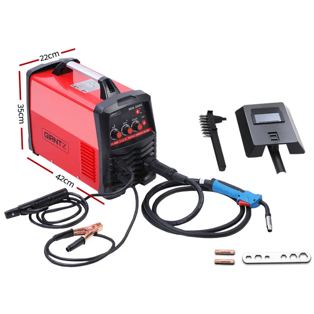 Giantz 300 Amp Inverter Welder DC MIG MMA Gas Gasless Welding Machine Portable Deals499