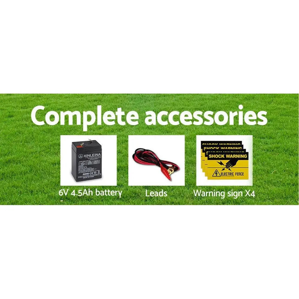 Giantz 3km Solar Electric Fence Charger Energiser Deals499