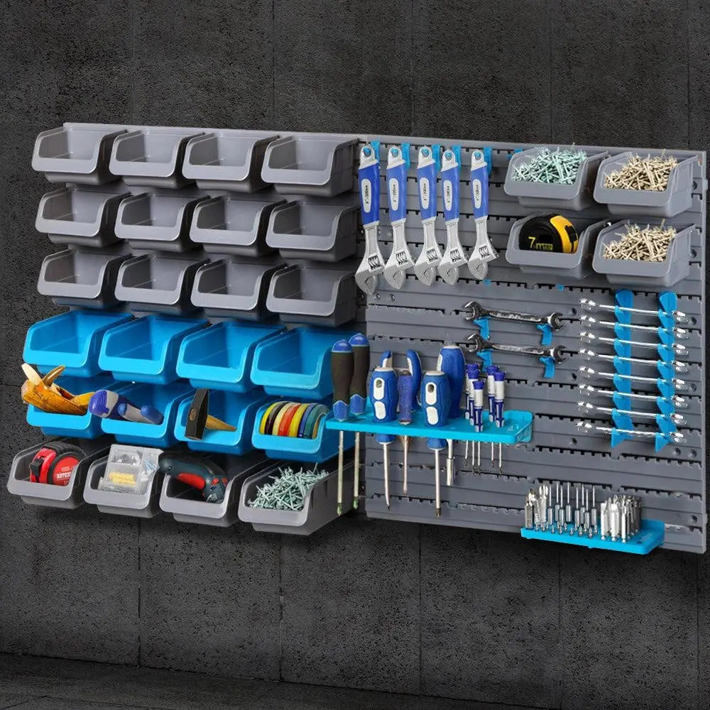 Giantz 44 Bin Wall Mounted Rack Storage Organiser Deals499