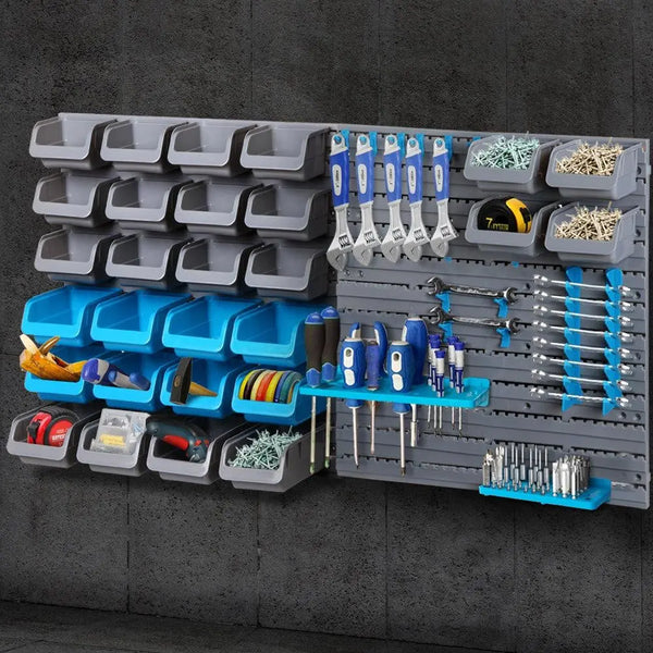 Giantz 44 Bin Wall Mounted Rack Storage Organiser Deals499