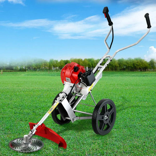 Giantz 62cc Petrol Brush Cutter Whipper Saw Trimmer 2 Stroke 3-in-1 Wheel Deals499