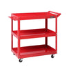 Giantz Tool Cart 3 Tier Parts Steel Trolley Mechanic Storage Organizer Red Deals499