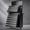 Giantz Tool Chest and Trolley Box Cabinet 16 Drawers Cart Garage Storage Black Deals499