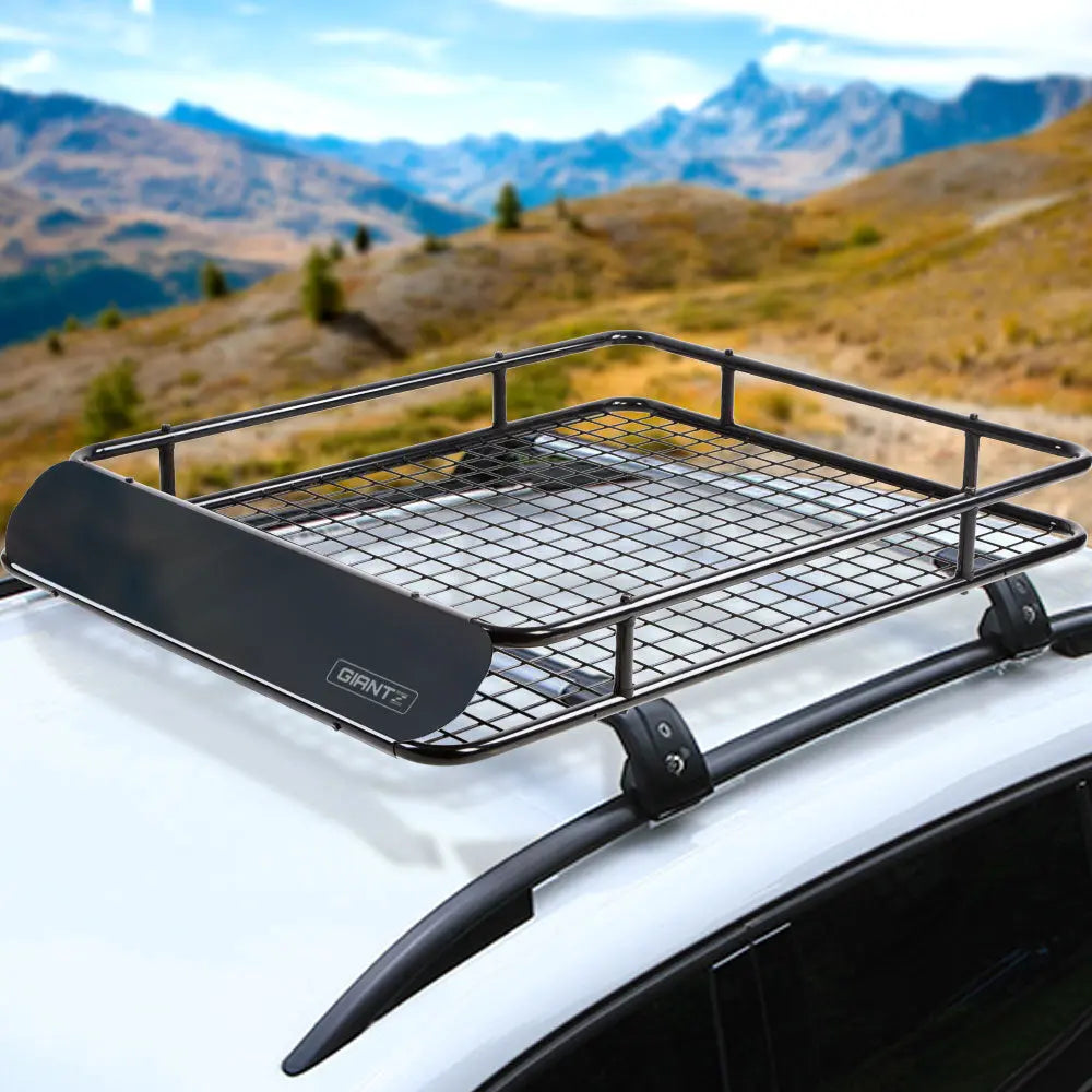Giantz Universal Roof Rack Basket Car Carrier Steel 123cm Deals499