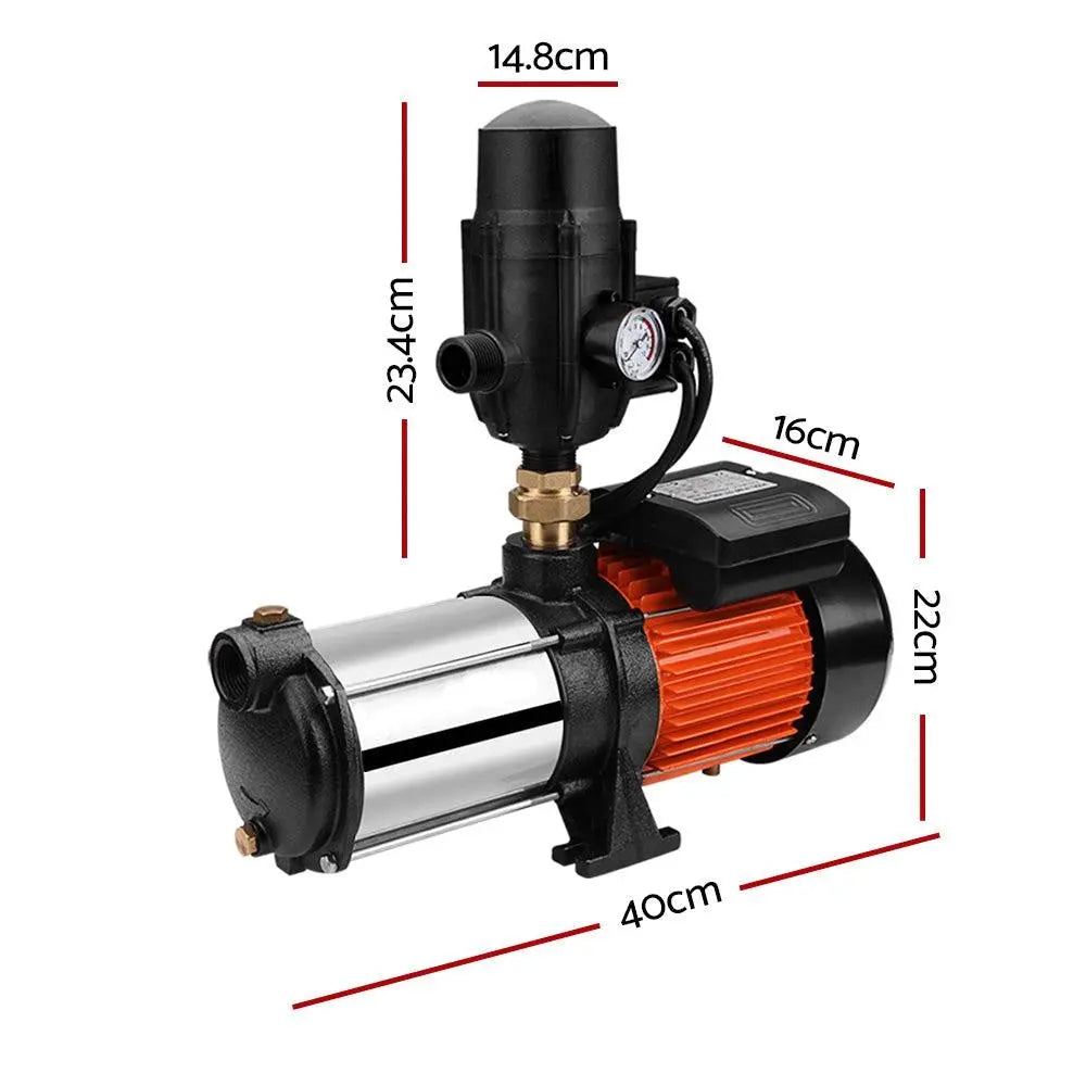 Giantz Water Pump High Pressure Multi Stage Farm Rain Tank Irrigation Garden Deals499