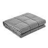 Giselle Bedding 7KG Microfibre Weighted Gravity Blanket Relaxing Calming Adult Light Grey Giselle