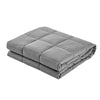 Giselle Bedding 7KG Microfibre Weighted Gravity Blanket Relaxing Calming Adult Light Grey Giselle