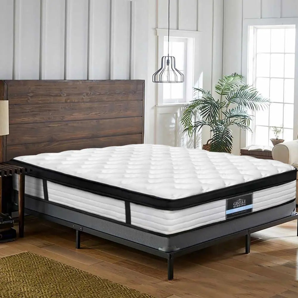 Giselle Bedding Devon Euro Top Pocket Spring Mattress 31cm Thick  King Giselle
