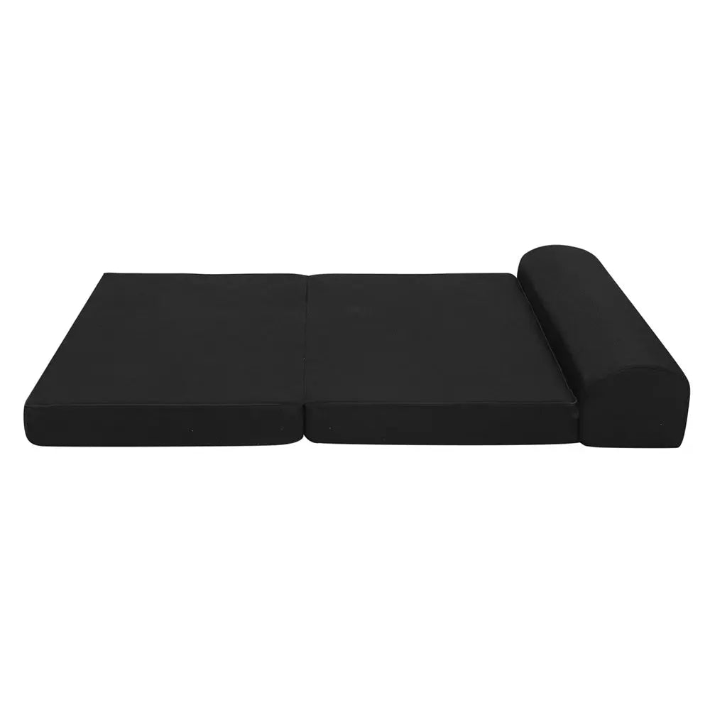 Giselle Bedding Folding Foam Mattress Portable Double Sofa Bed Mat Air Mesh Fabric Black Giselle