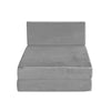 Giselle Bedding Folding Foam Mattress Portable Sofa Bed Lounge Chair Velvet Light Grey Giselle