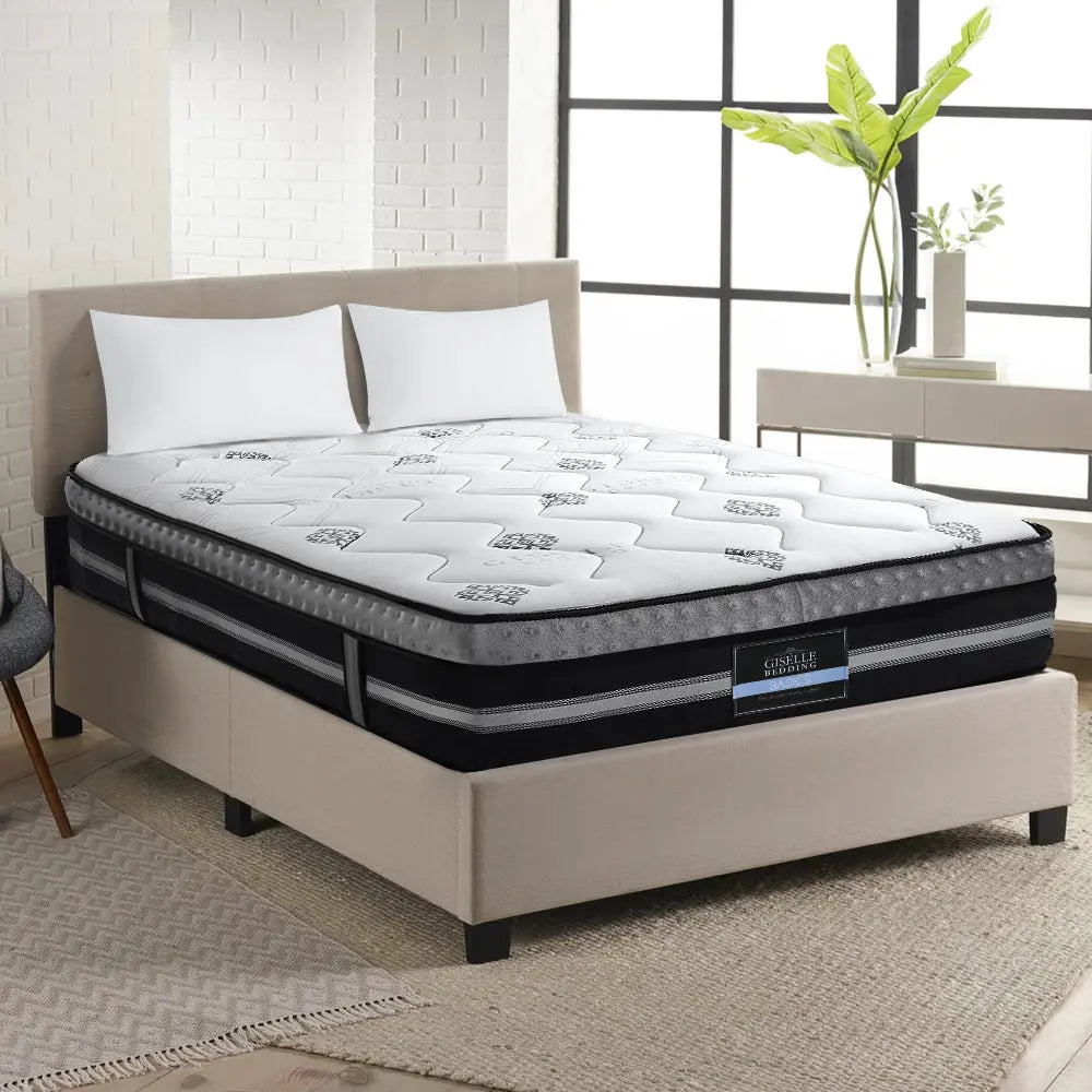 Giselle Bedding Galaxy Euro Top Cool Gel Pocket Spring Mattress 35cm Thick  Queen Giselle