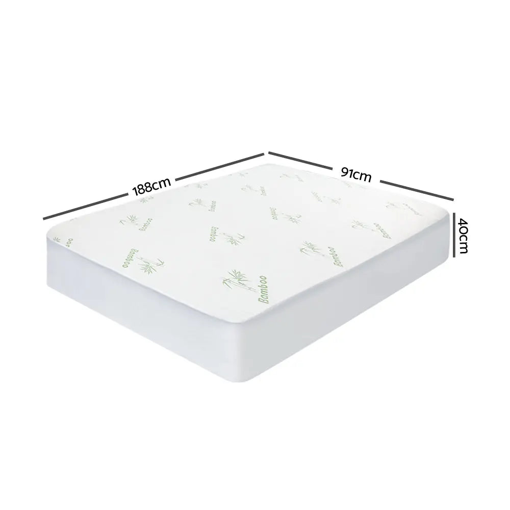 Giselle Bedding Giselle Bedding Bamboo Mattress Protector Single Giselle