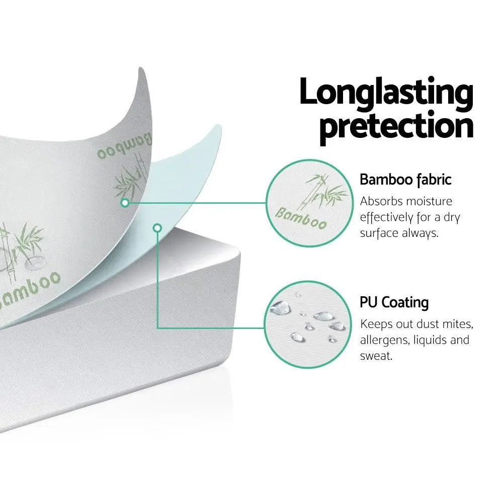 Giselle Bedding Giselle Bedding Bamboo Mattress Protector Single Giselle