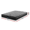 Giselle Bedding Wendell Pocket Spring Mattress 22cm Thick  Double Giselle