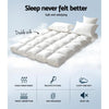 Giselle Double Mattress Topper Bamboo Fibre Pillowtop Protector Giselle