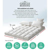 Giselle Double Mattress Topper Pillowtop 1000GSM Microfibre Filling Protector Giselle