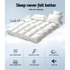 Giselle King Mattress Topper Bamboo Fibre Pillowtop Protector Giselle