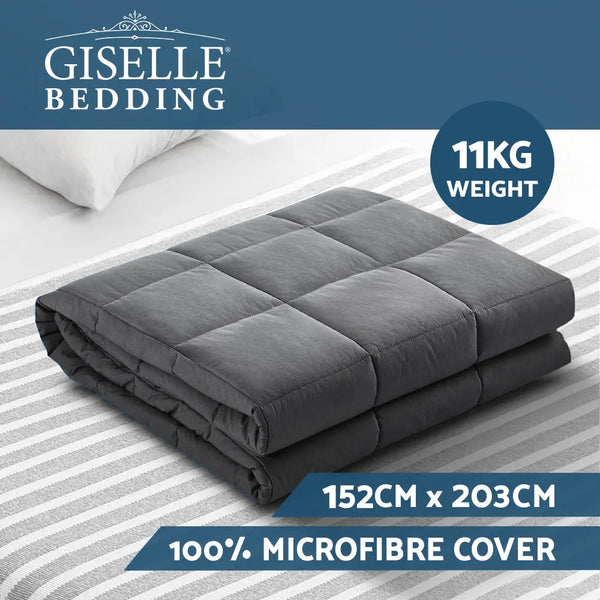 Giselle Weighted Blanket 11KG Heavy Gravity Blankets Adult Deep Sleep Ralax Washable Deals499